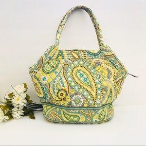 Yellow Lemon Parfait Paisley Shoulder Bag